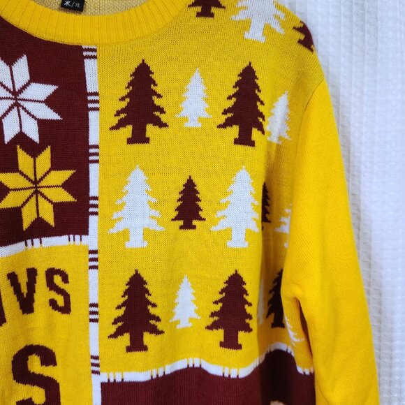 Cleveland Cavaliers Sweater Size XL NBA Christmas Knit Red Blue Snowflakes NWT - Picture 5 of 9